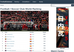 足球数据库(footballdatabase)