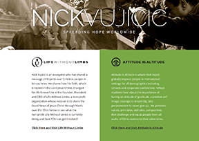 力克•胡哲(Nick Vujicic) 力克•胡哲(Nick Vujicic)
