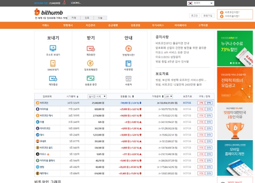 Bithumb-韩国比特币交易所