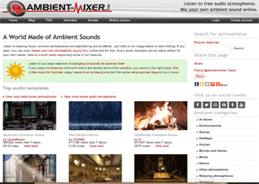 Ambient Mixer-大自然意境图片音效网 Ambient Mixer-大自然意境图片音效网